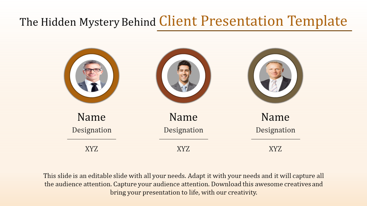 Mind-Blowing Client Presentation Template  for Powerpoint and Google Slides