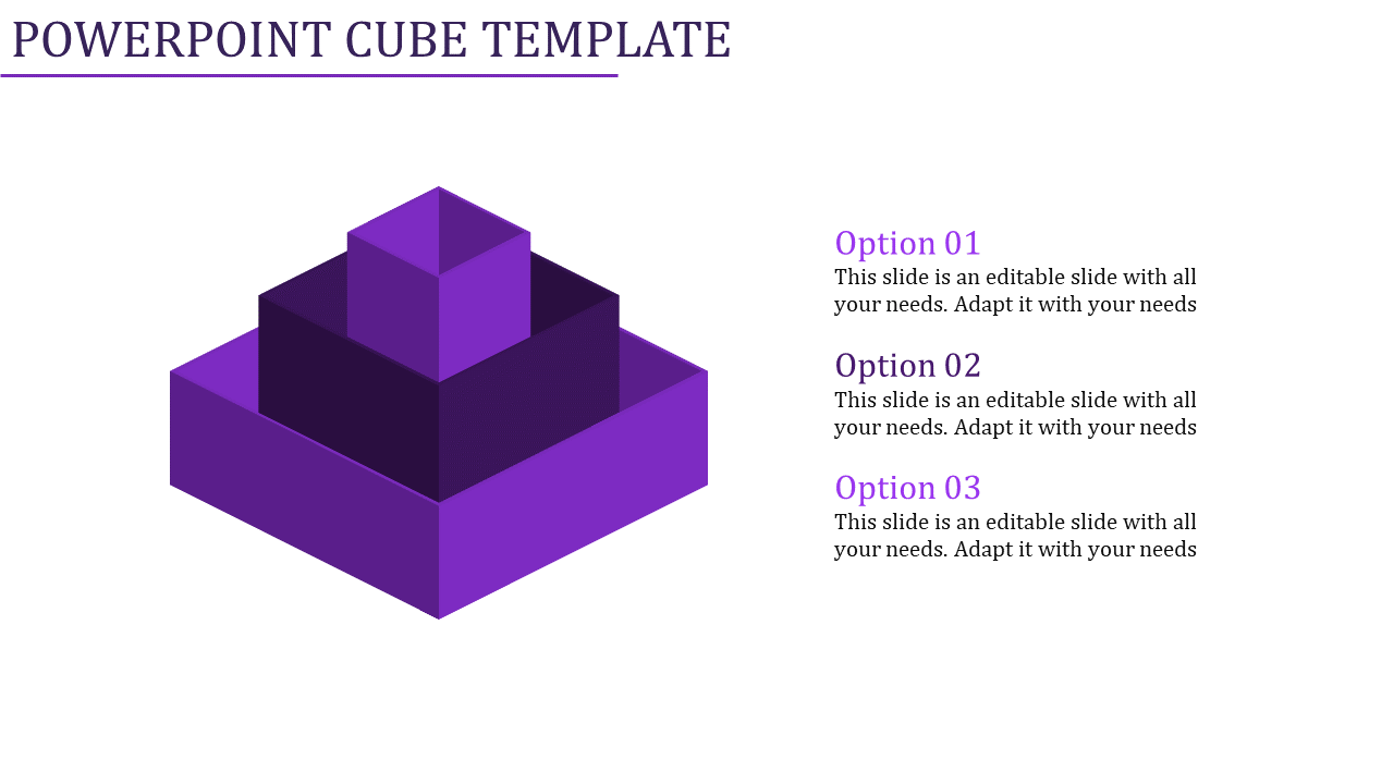 PowerPoint Cube Template for Structured Information