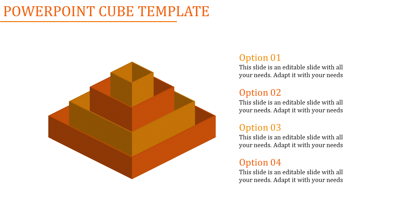 PowerPoint And Google Slides Cube Template 