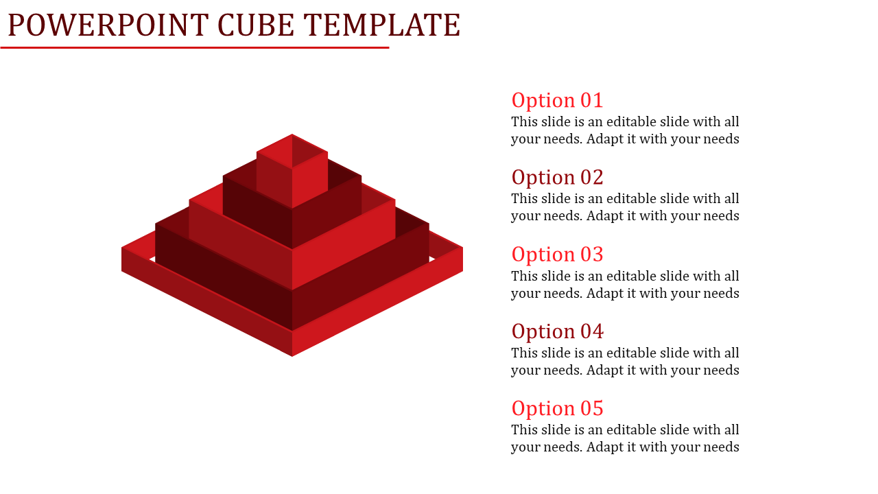 PowerPoint Cube Template for Interactive Presentations