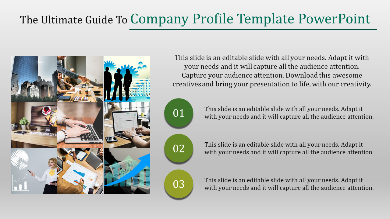 Company Profile PowerPoint Template  Concept	