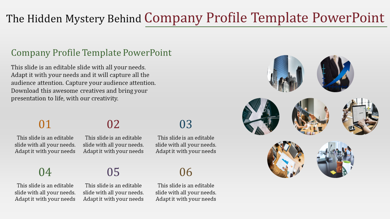 Company Profile Template PowerPoint for Business Use