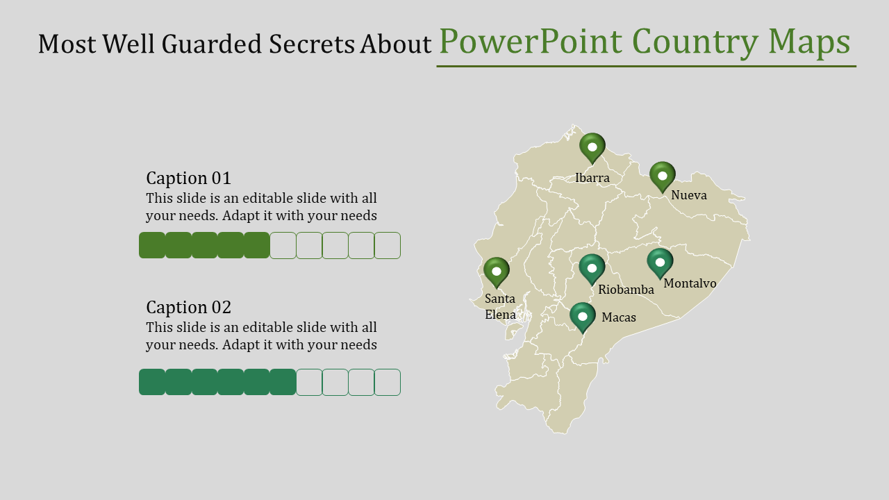 Attractive PowerPoint Country Maps Slide Presentation