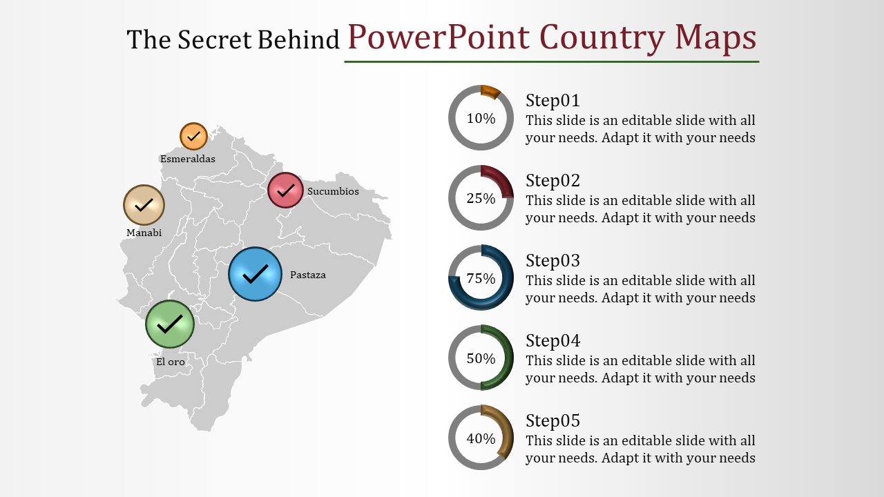 Customizable PowerPoint Country Maps for Regional Insights