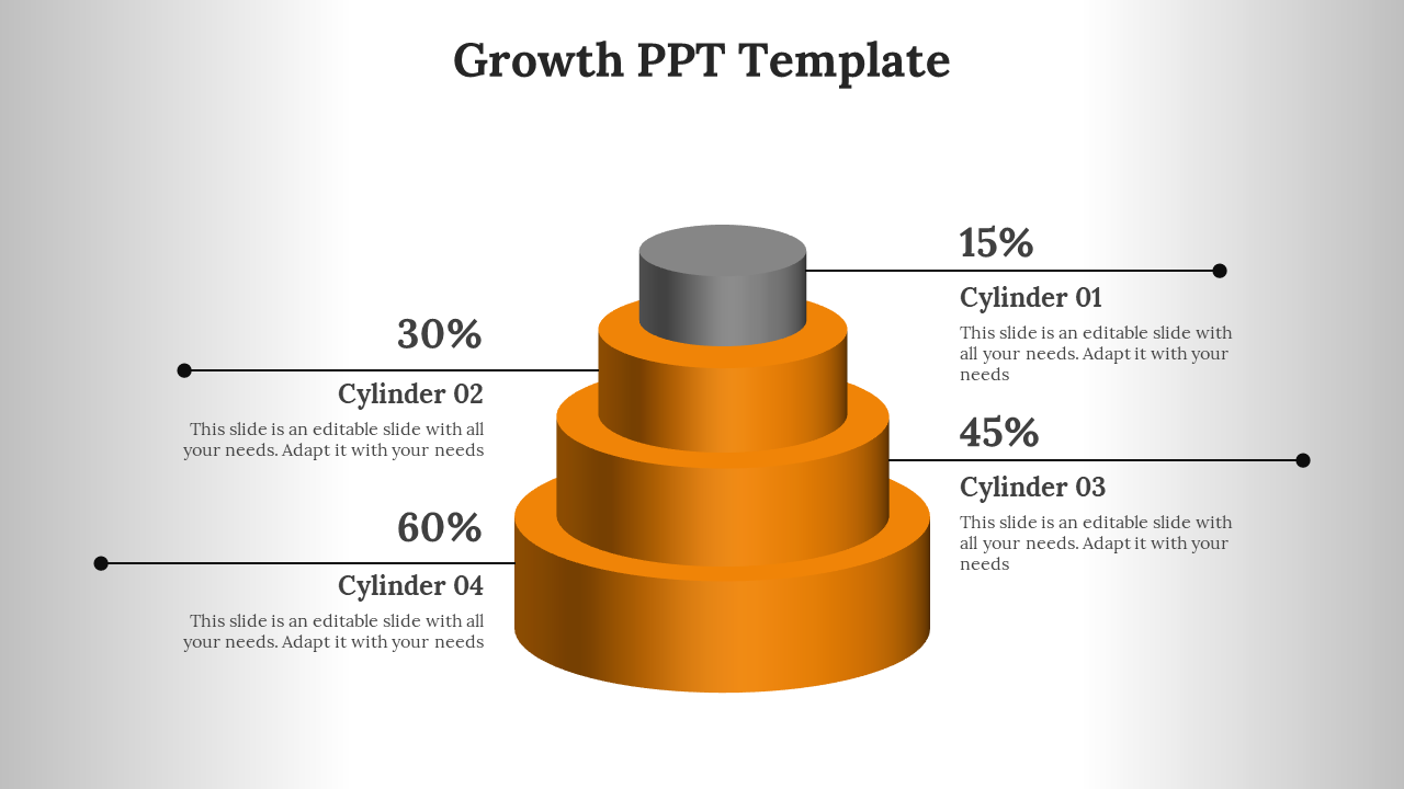 Easy To Customizable This Growth PowerPoint Template