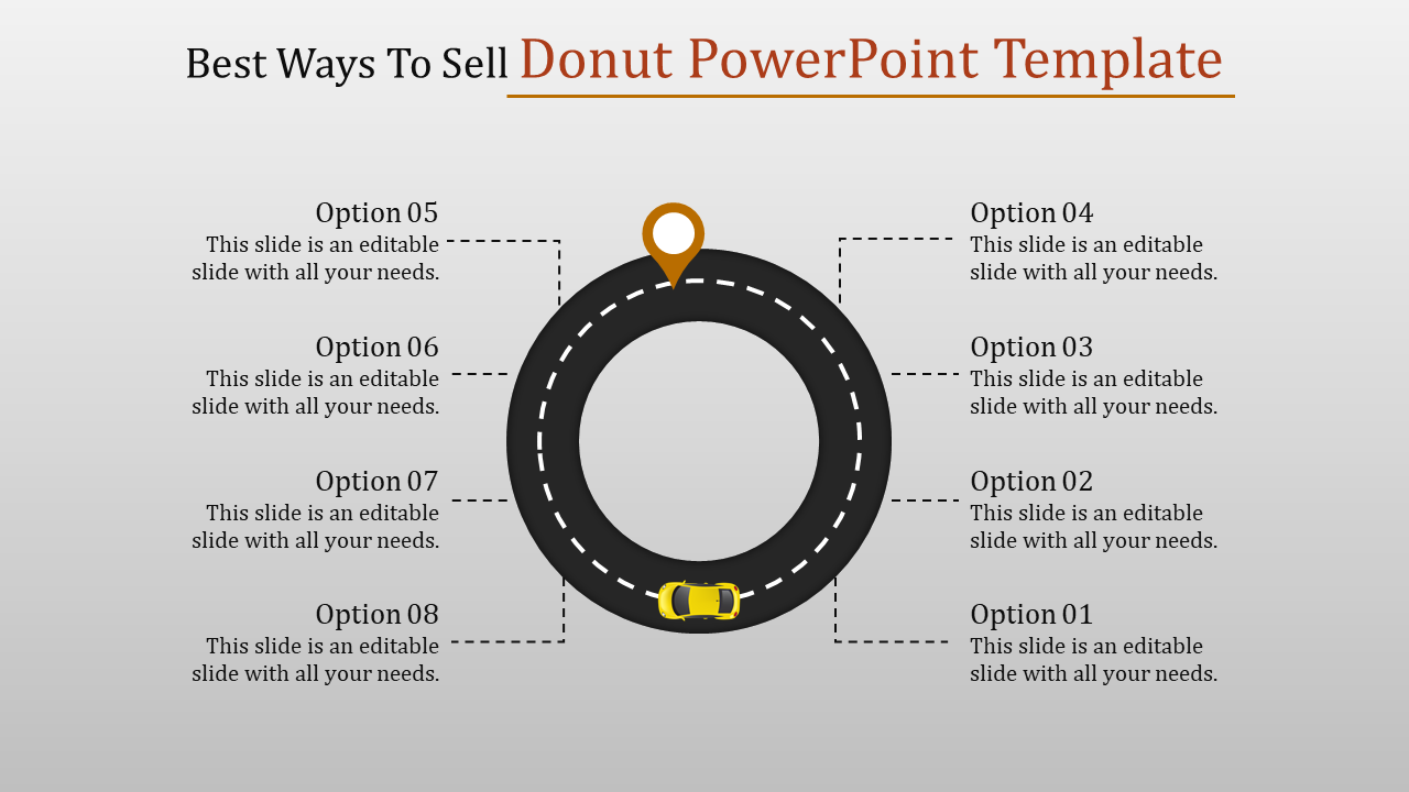 Awesome Donut PowerPoint Template and Google  Slides