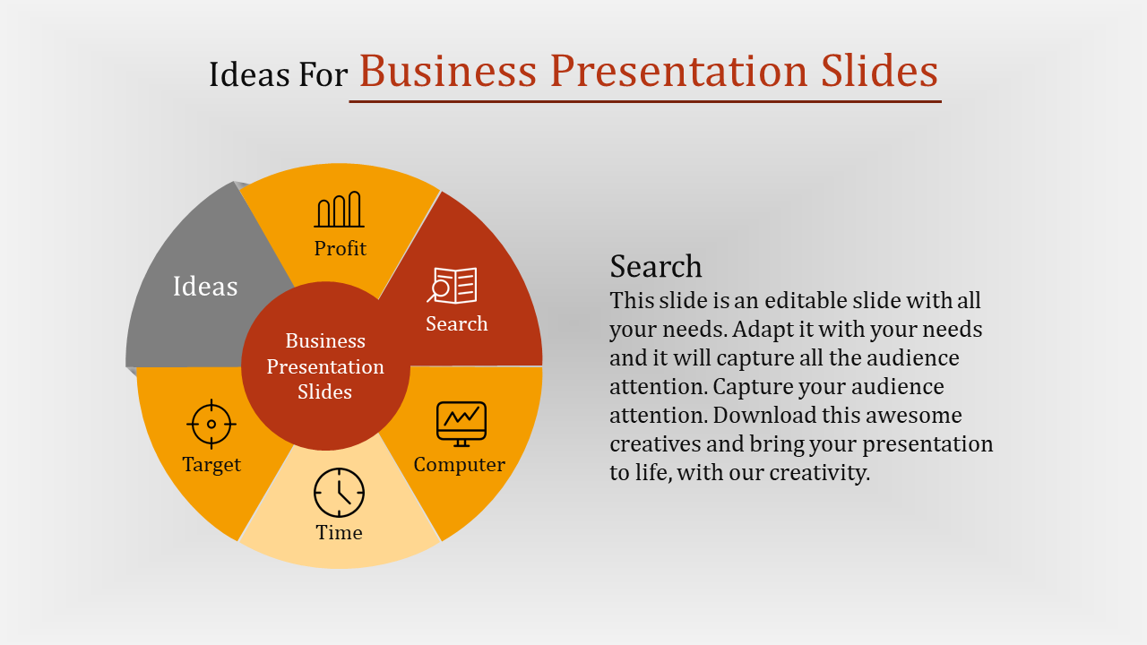 Easy To Edit Business Presentation Slides Template Design