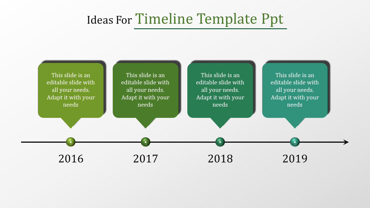 Interactive Timeline PPT  Template For Presentation