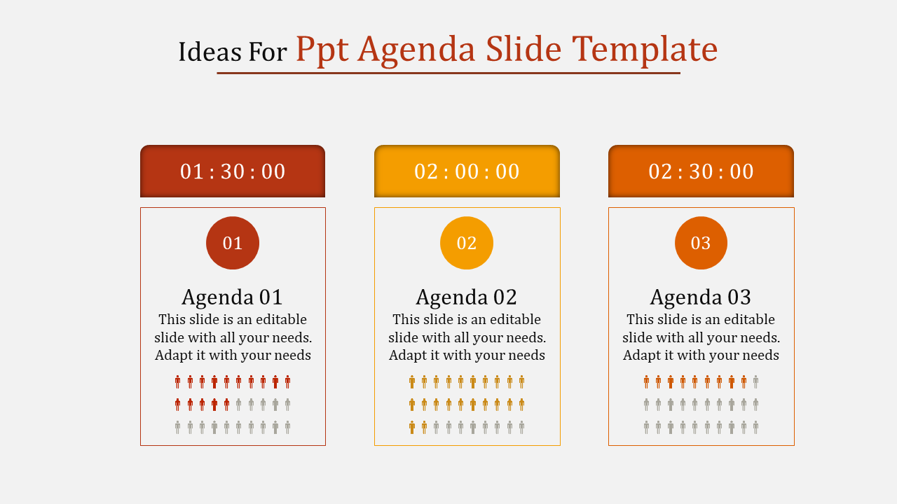 Impactful Agenda Slide Template for PPT and Google Slides