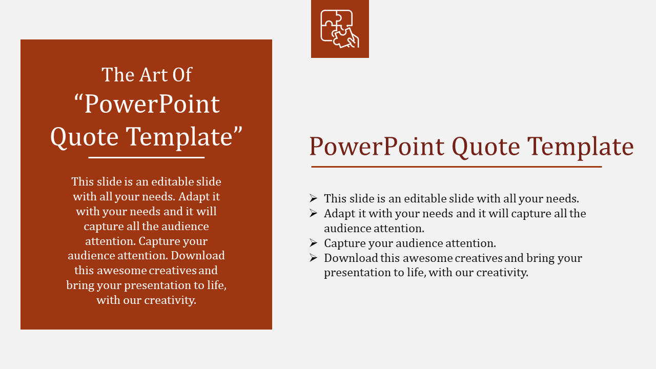 Quote PowerPoint Template and Google Slides