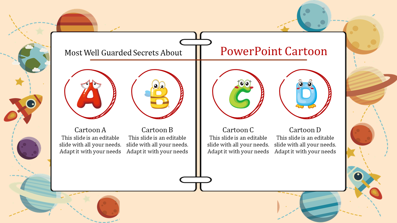 Our Predesigned Cartoon  PowerPoint Template