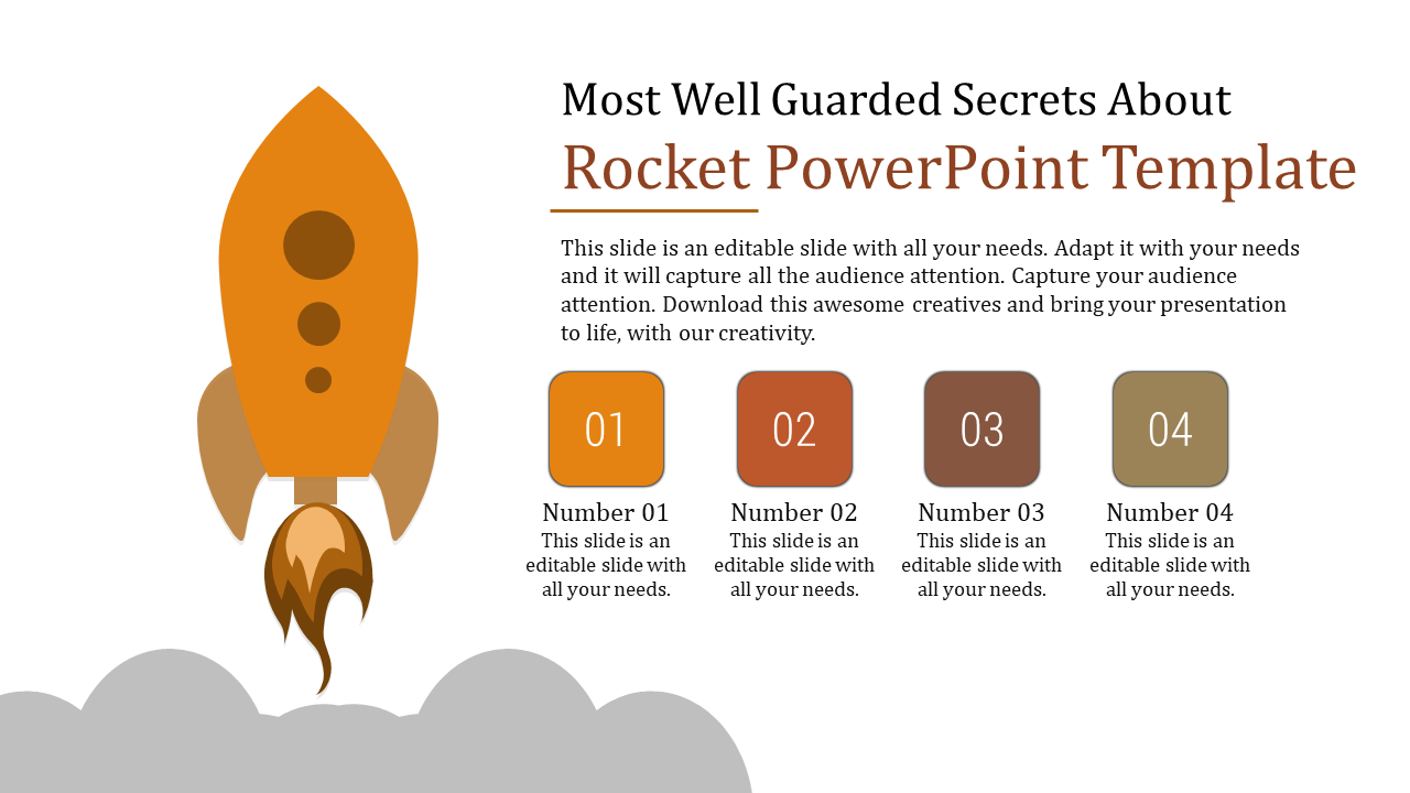 Rocket PowerPoint Template for Startup Growth Presentations