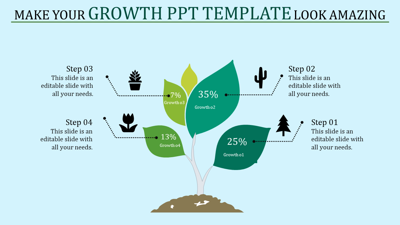 Amazing Growth PPT Templates &amp; Google Slides Themes