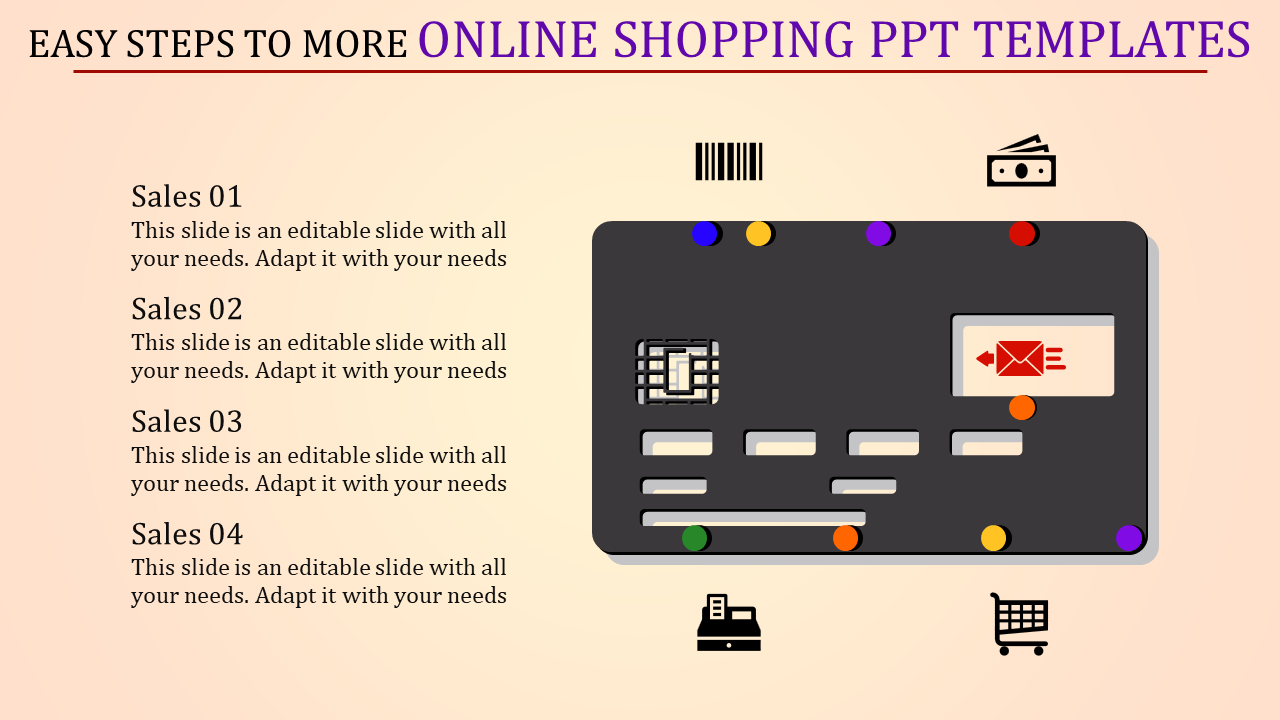 Online Shopping PPT Template and Google Slides