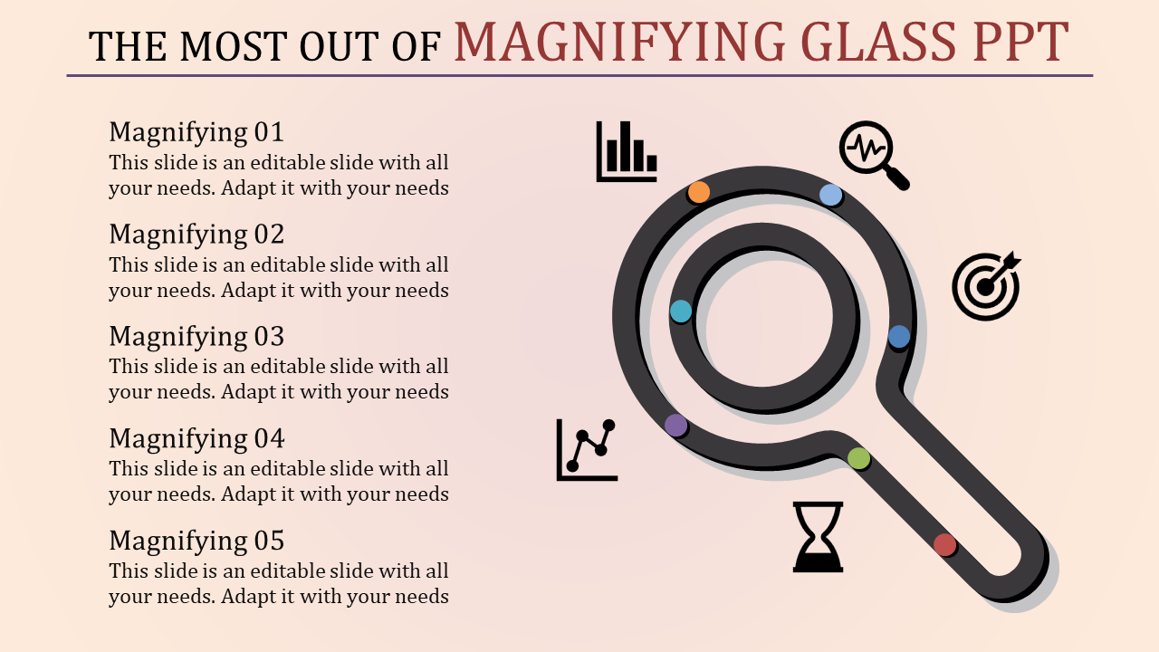 Magnifying Glass PPT Template and Google Slides Themes