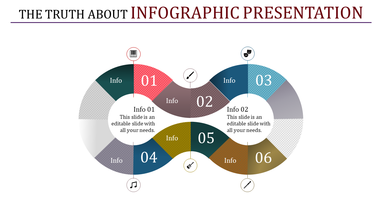 Two interlinked circular diagrams with six colorful segments, each numbered and labeled with icons.