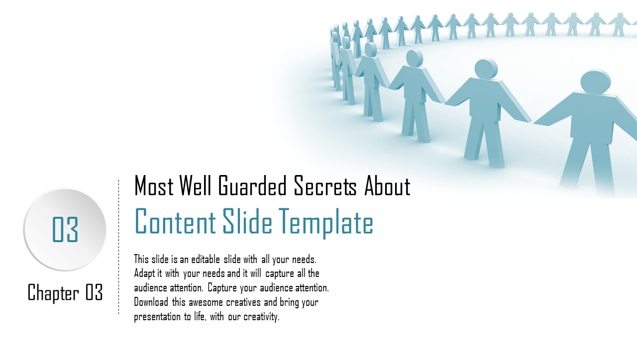 Content PowerPoint Slide Template for Organized Information