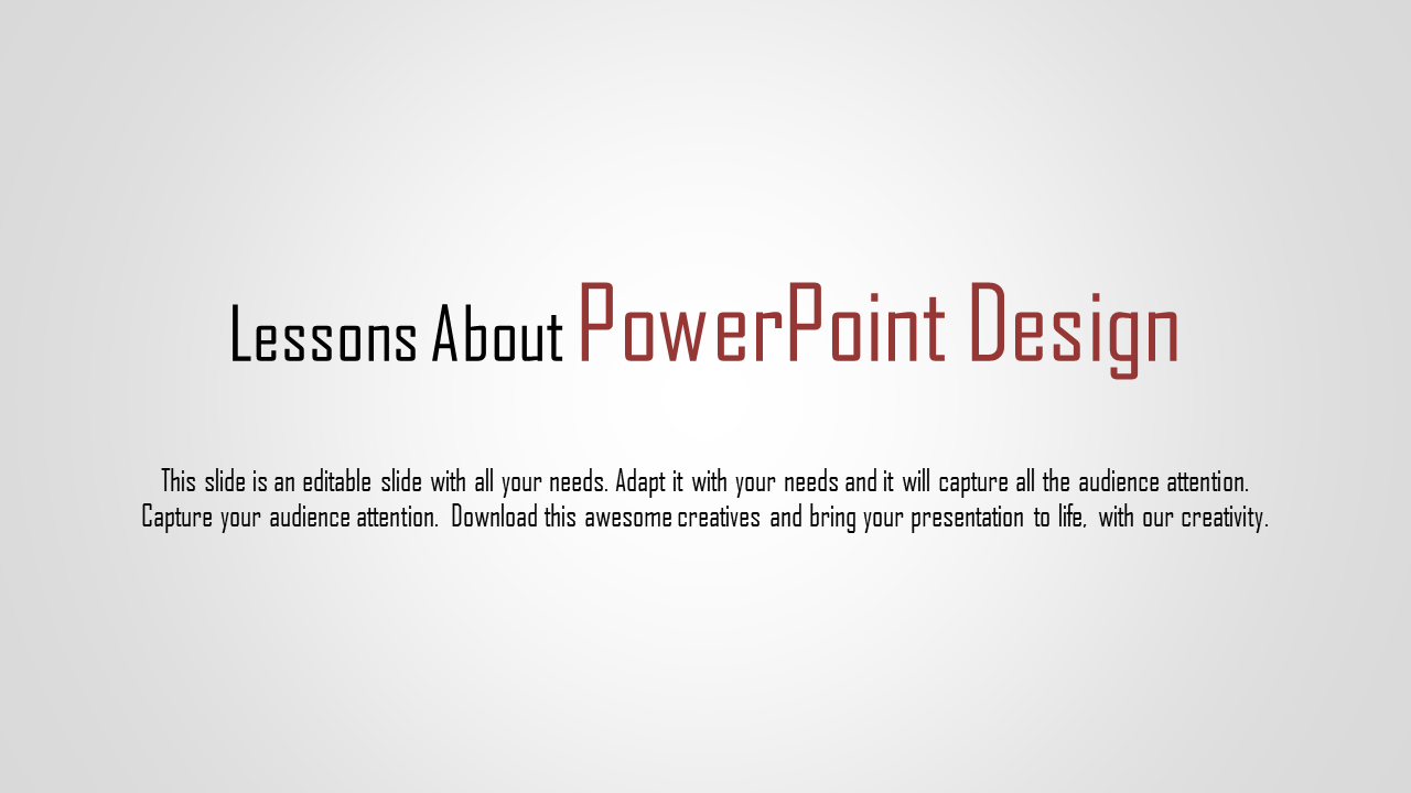 Get PowerPoint Design Slide Template Presentations