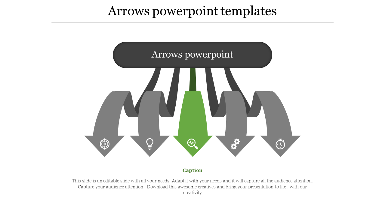 Get our Predesigned Arrows PowerPoint Templates Slides