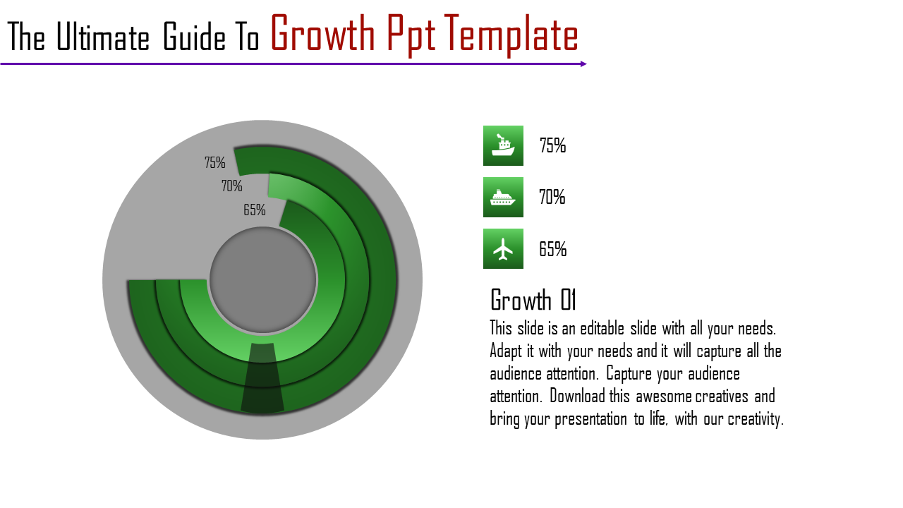 Growth PPT Template for Business Expansion and Strategies