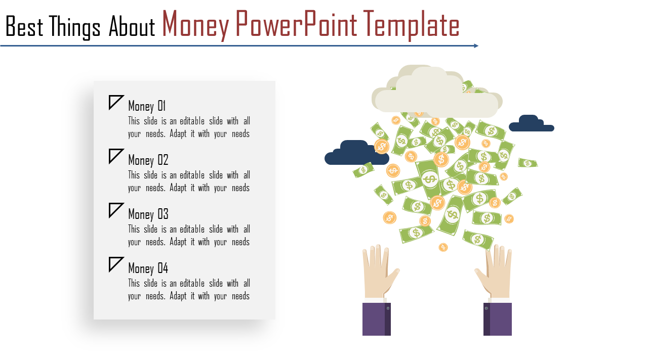 Professional Money PowerPoint Template for Presentations