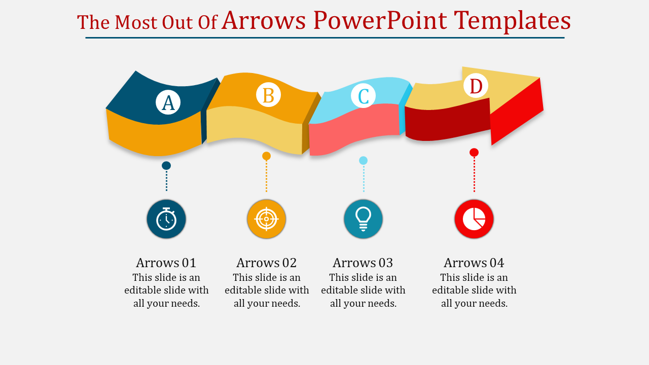 Arrows PowerPoint Templates for Process Flows and Diagrams