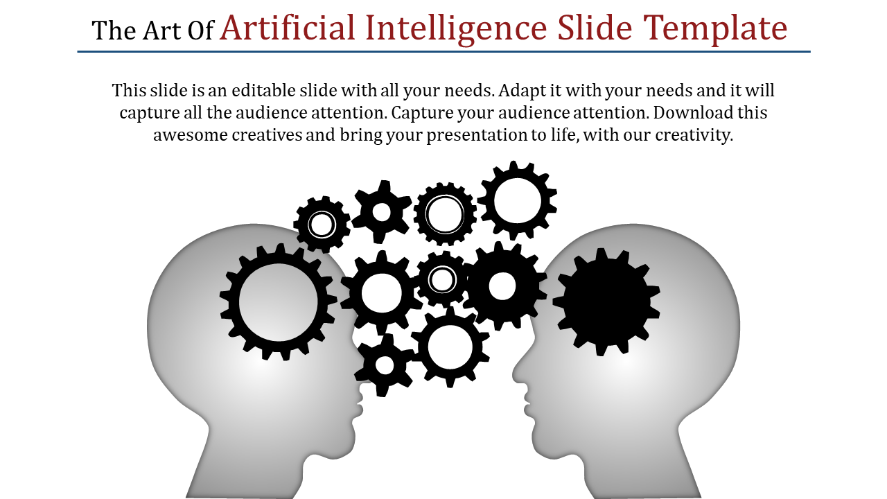 Artificial Intelligence Slide Template for Tech Presentation