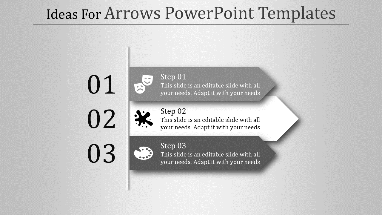 Directional Arrows PowerPoint Template for Visual Navigation