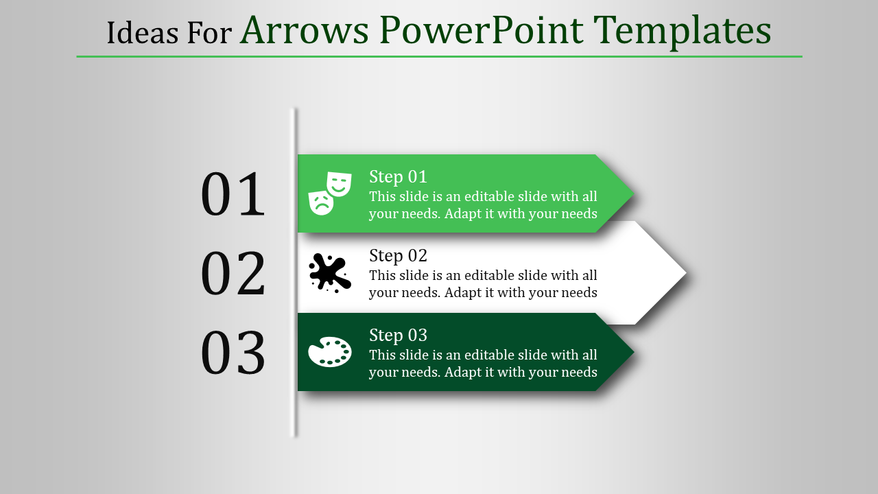 Versatile Arrows PowerPoint Templates for Strategic Planning