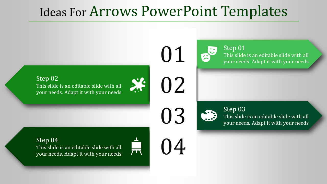 Arrows PowerPoint Templates for Strategic Planning