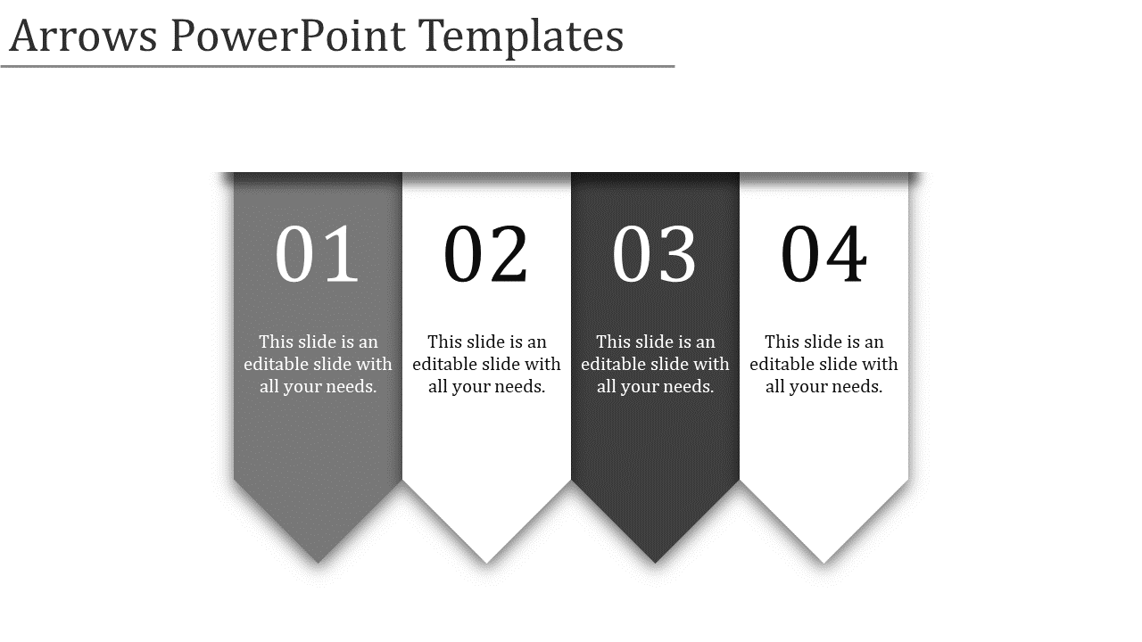 Get Modern Arrows PowerPoint Template For Presentation