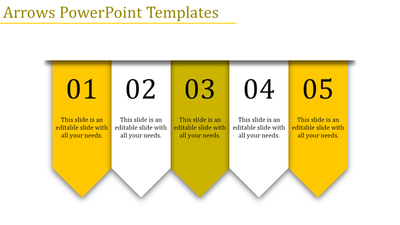 Editable Arrows PowerPoint templates and Google Slides