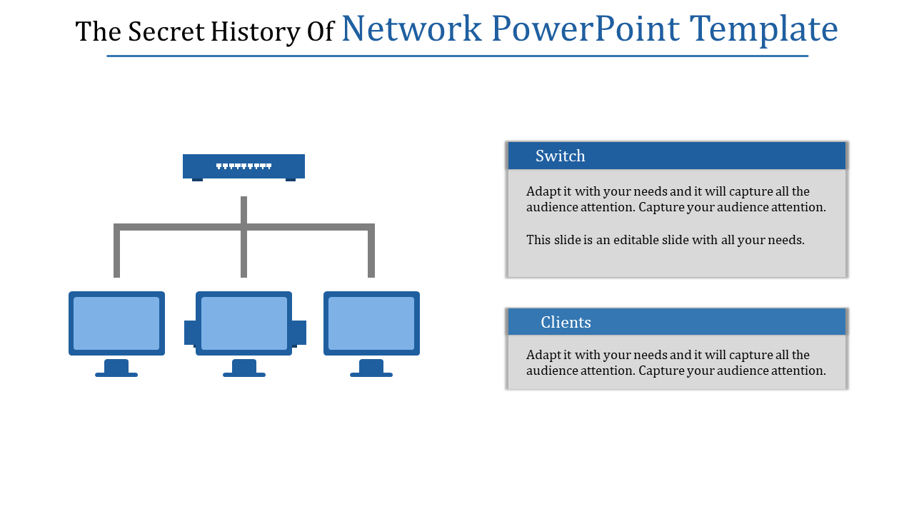 Clear Network PowerPoint Template and Google Slides