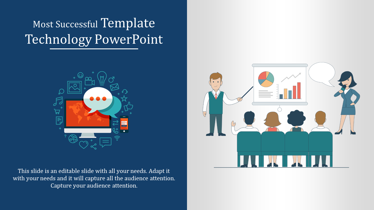 Decent Template technology PowerPoint presentation