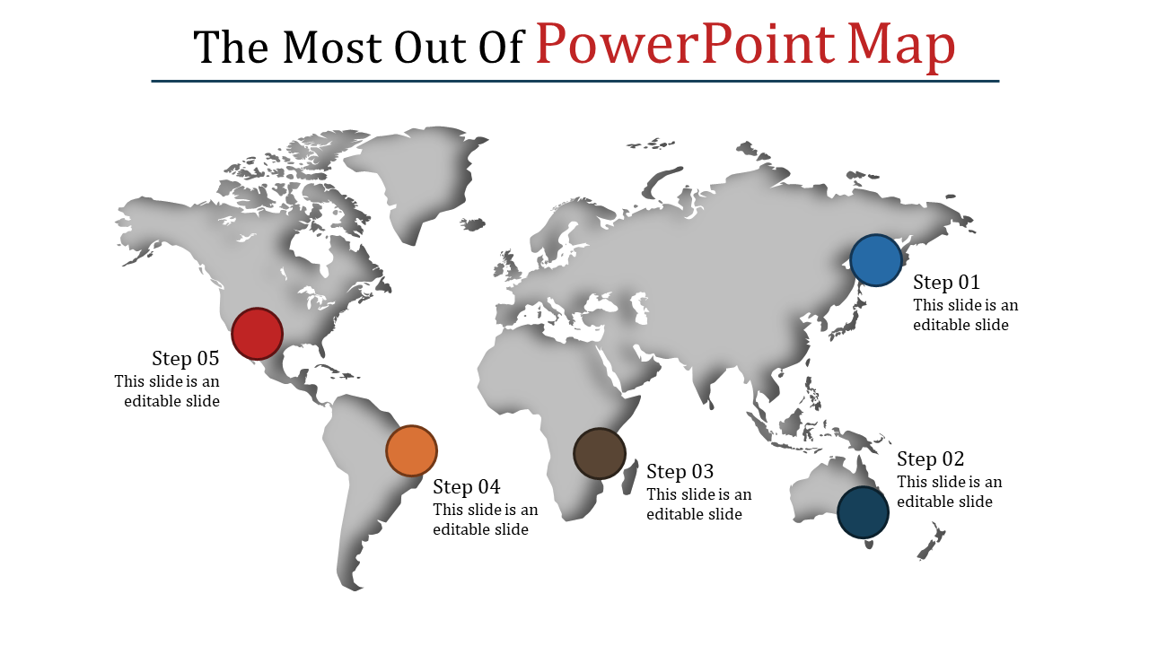 Effective Map PowerPoint  Presentation Template Design