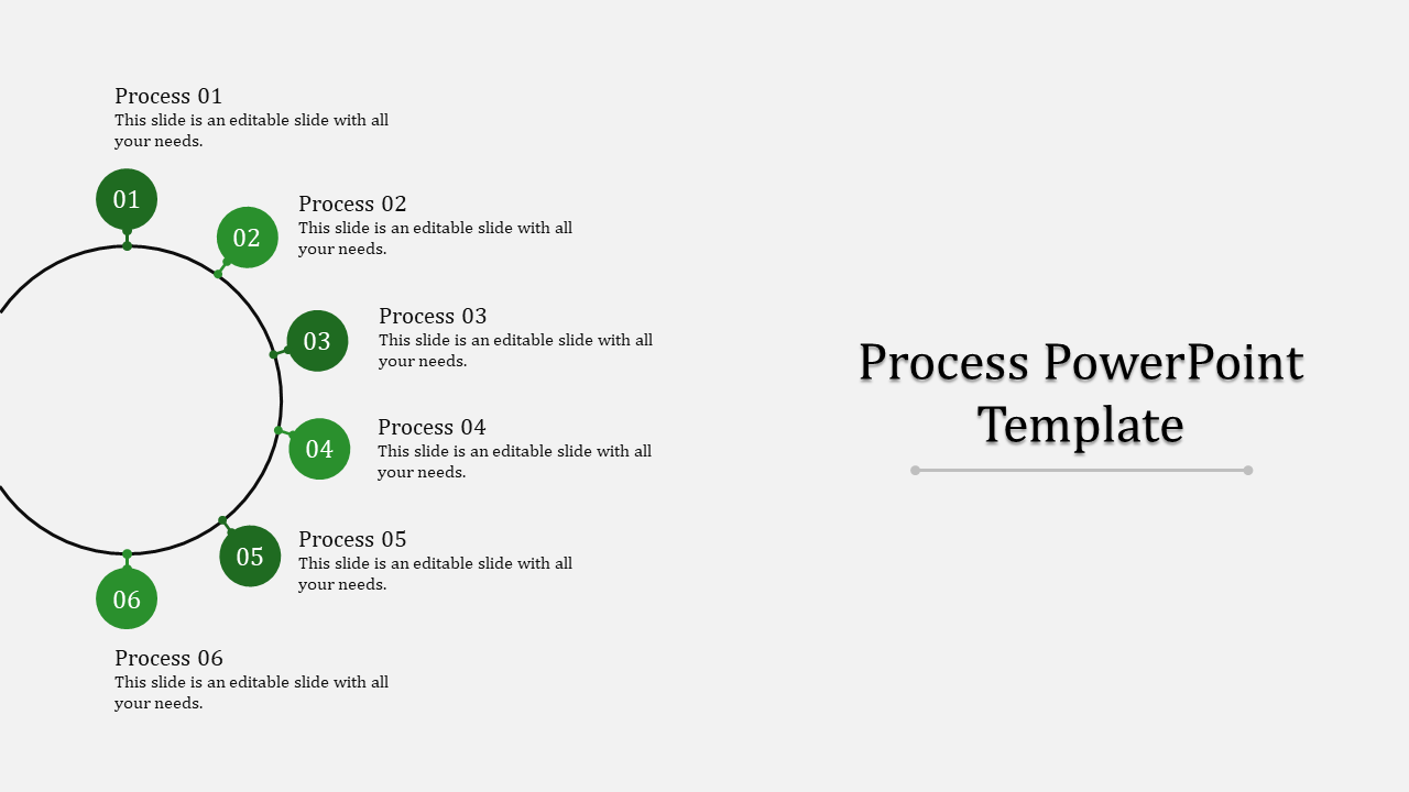 Process PowerPoint Template for Project Management