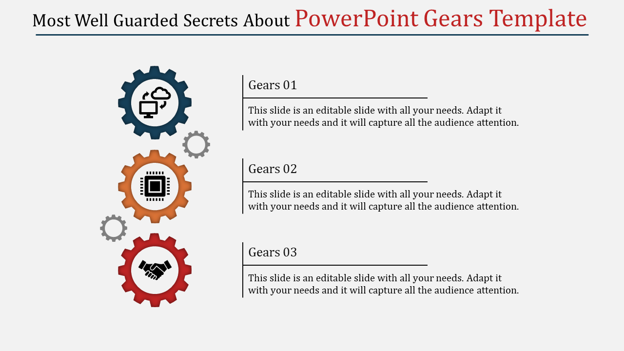 Try Our Predesigned Gears PowerPoint Presentation Template 