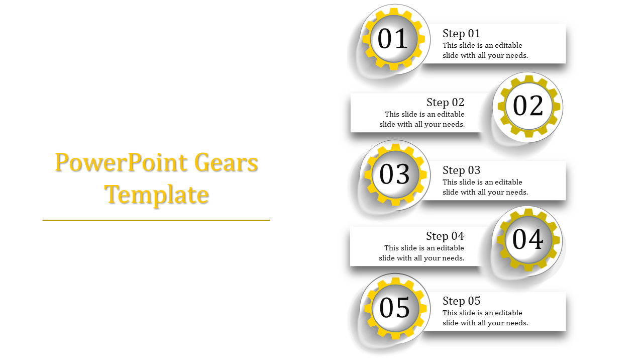  Gears PowerPoint PPT Template and Google Slides