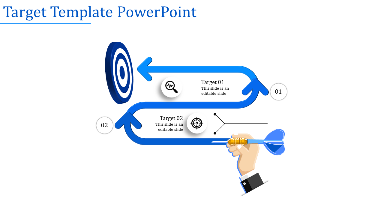 Target Template PowerPoint for Goal-Oriented Planning