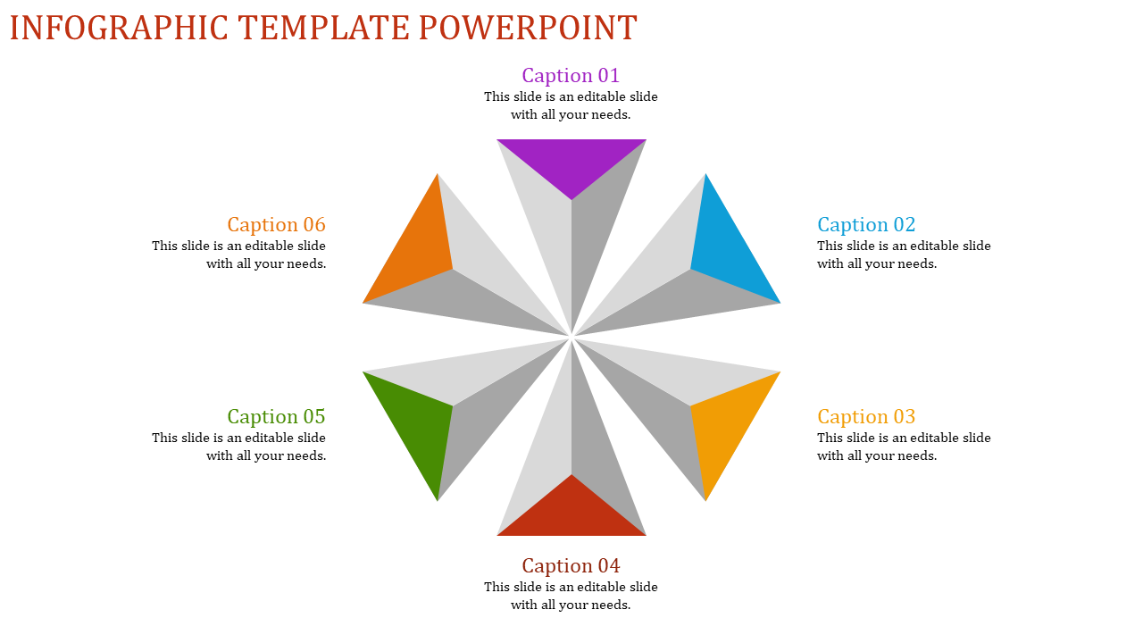 Editable Infographic Template PPT for Data Presentation