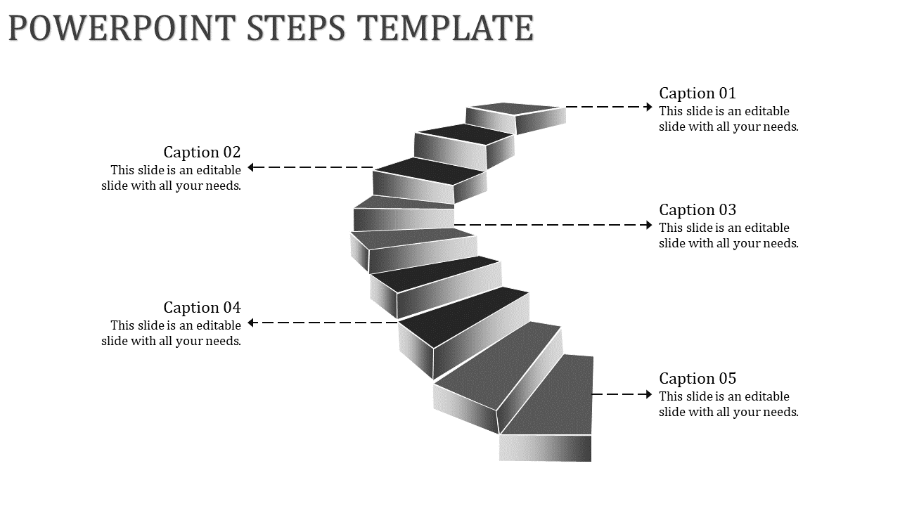 Affordable PowerPoint Steps Template Presentations