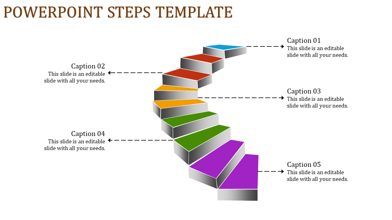 Best PowerPoint Steps Template for Effective Planning