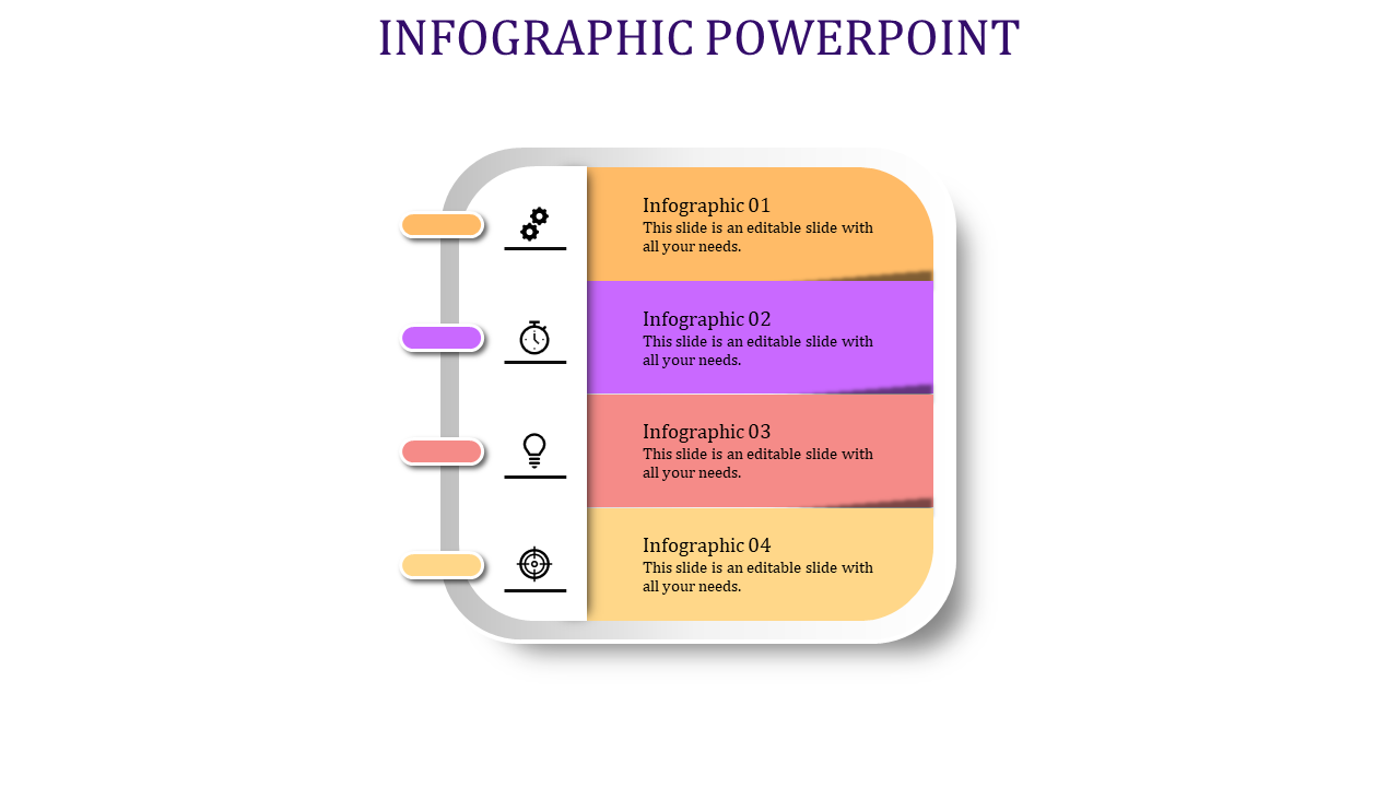 Key Metrics and Data with Infographic PPT Template