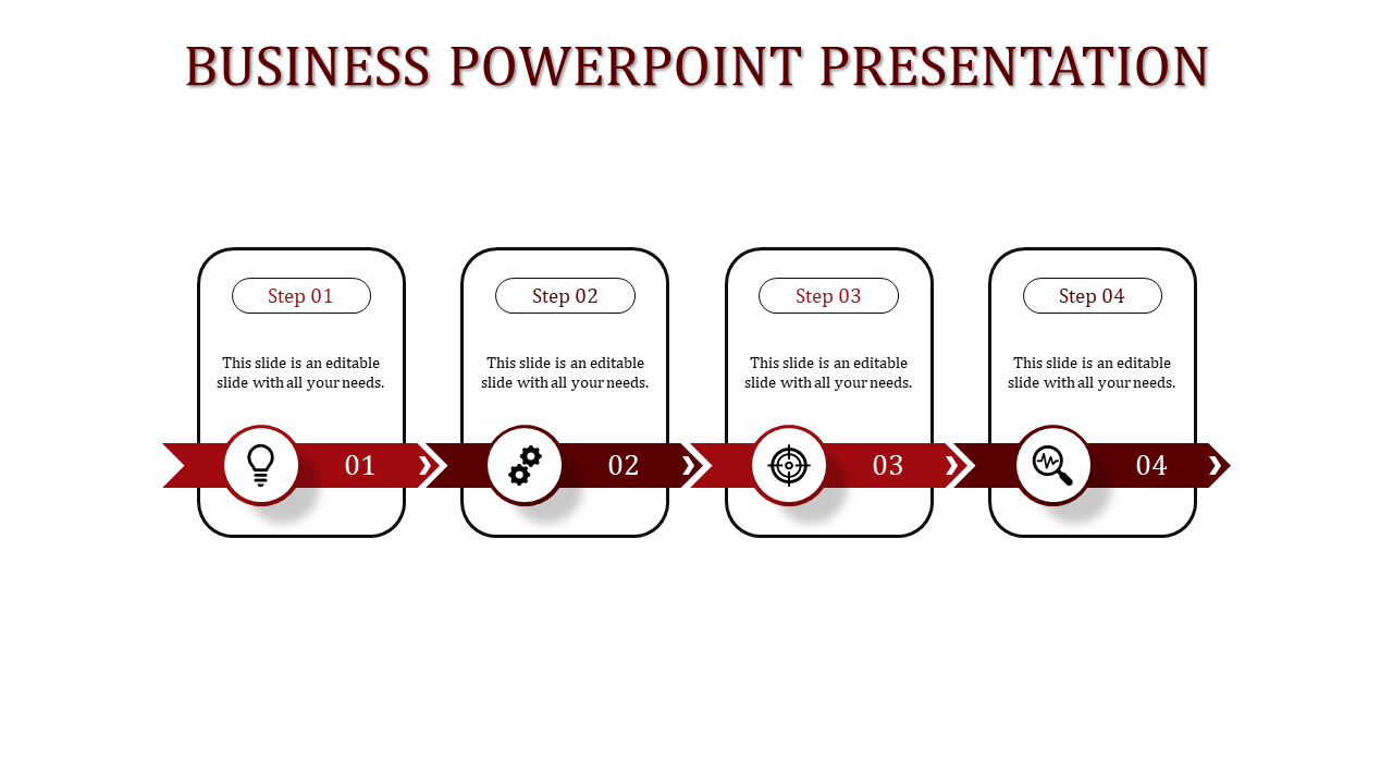 Innovative Business PowerPoint Presentation with Four Nodes