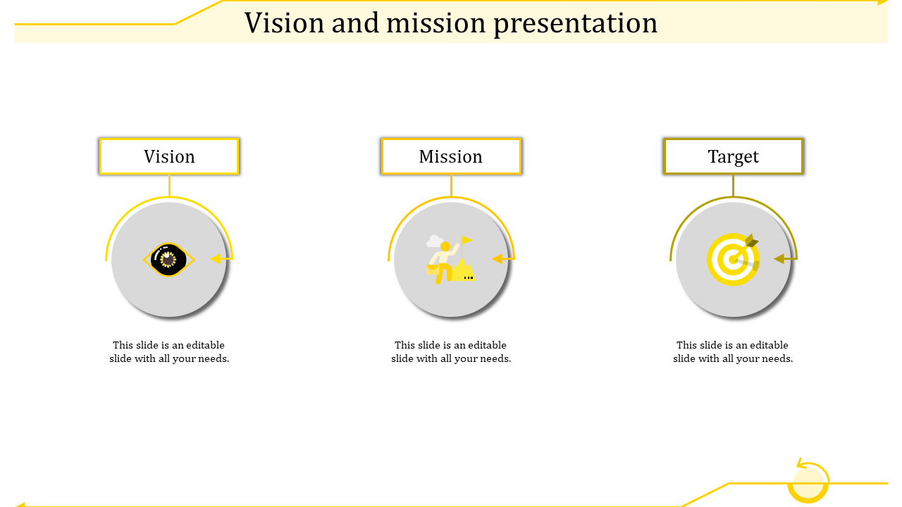 Creative Vision And Mission Presentation Slides