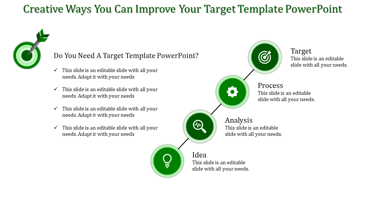 Elegant Target Template PowerPoint And Google Slides