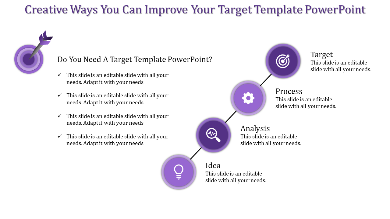 Attractive Target Template PPT And Google Slides