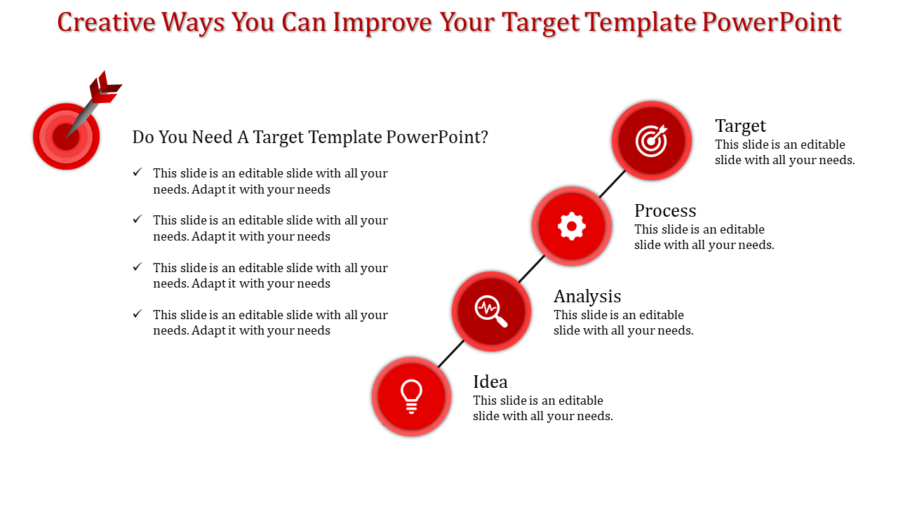 Best Target Template PowerPoint for Strategic Planning