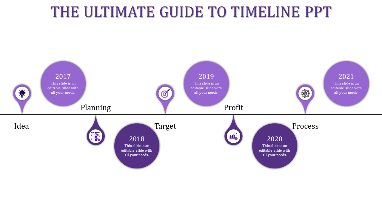 Timeline Template PPT for Detailed Project Overviews