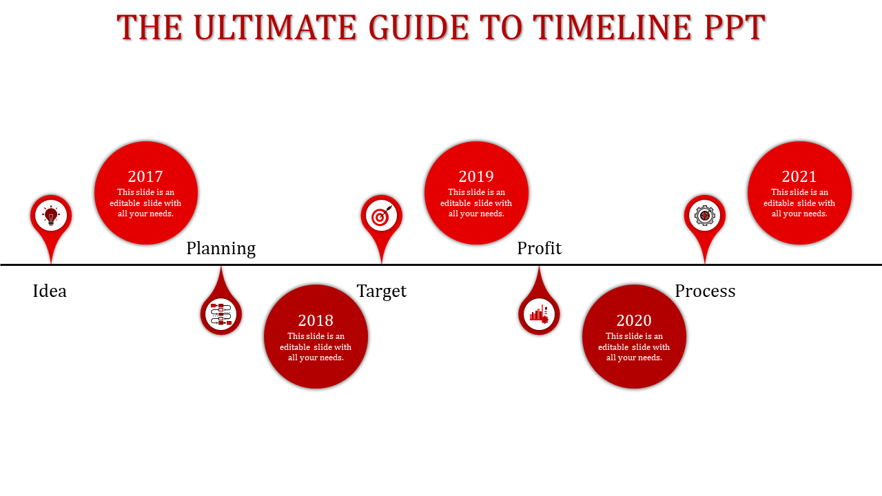 Creative Timeline Template PPT Slide Designs-Five Node